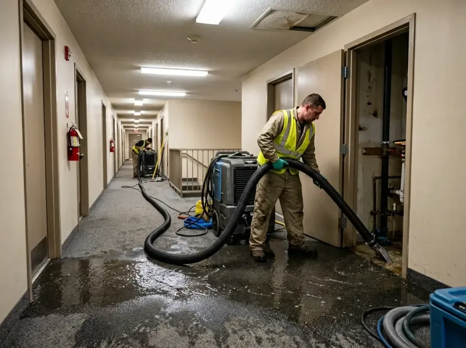 multi-unit-apartment-hallway-f-005 — frequently asked questions, Emergency Burst Pipe Water Extraction & Removal in Groesbec…